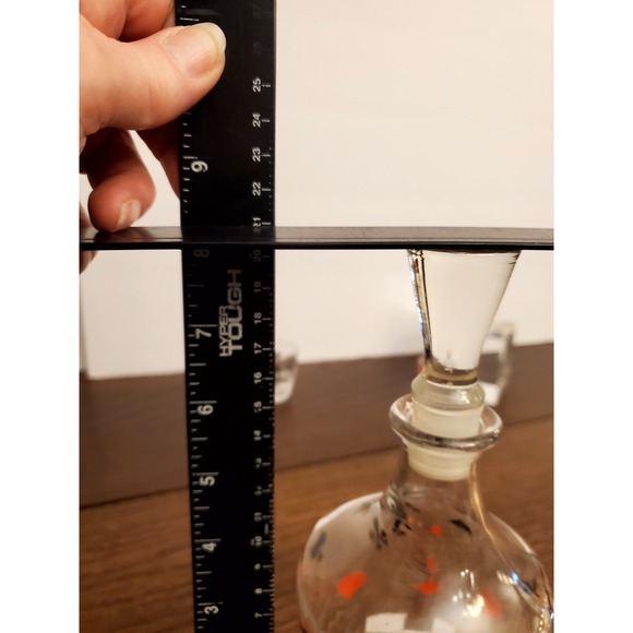 Vintage Verrerie D'Arques France Poker Card Decanter w/3 Shot Glasses - Picture 10 of 16